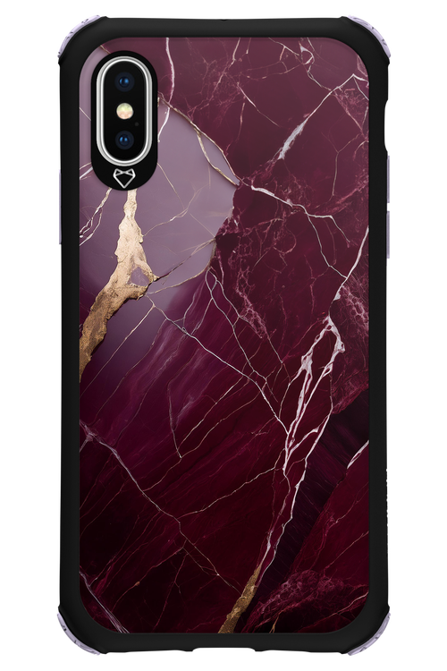 Burgundy Marble - Apple iPhone XS