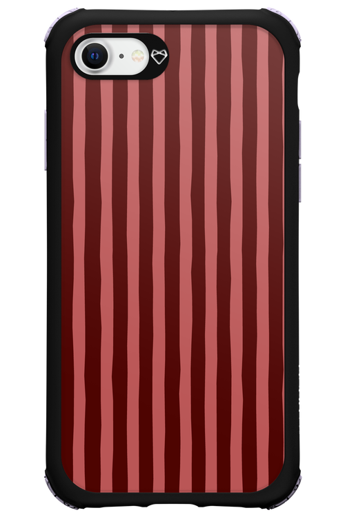 Burgundy Stripes 2.0 - Apple iPhone 8