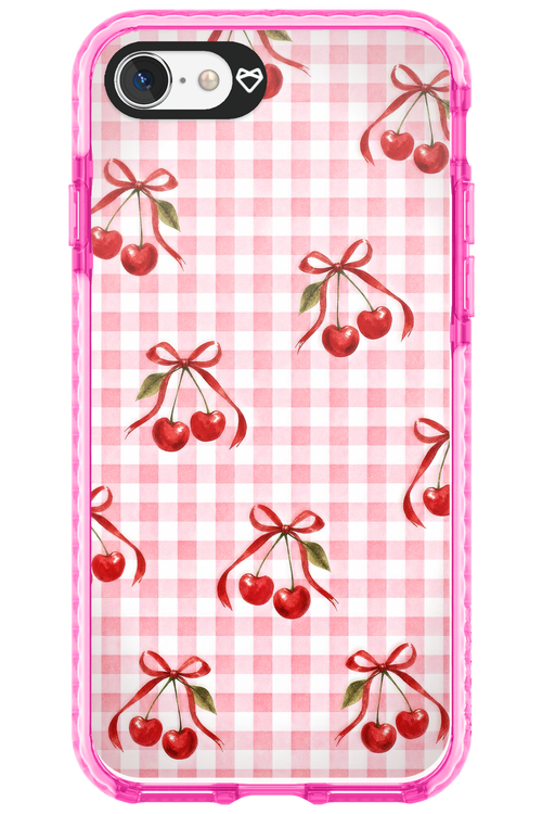 Pink Cherry Checked 2.0 - Apple iPhone SE 2022