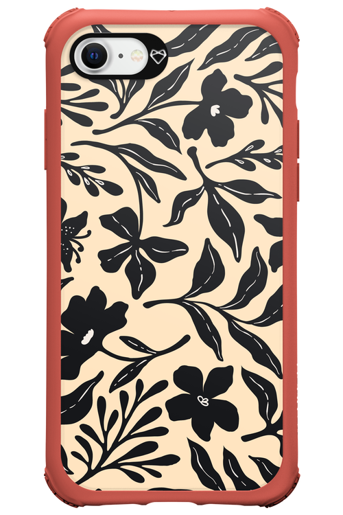 Black Flowers 2.0 - Apple iPhone SE 2020