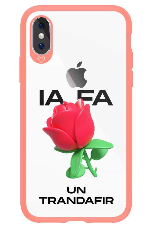 IA Rose Transparent - Apple iPhone XS
