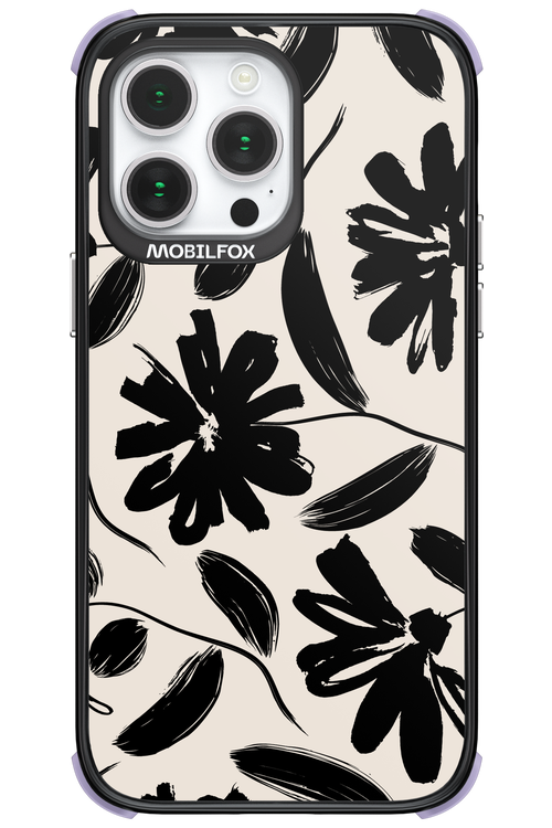 Monochrome Flowerss 2.0 - Apple iPhone 14 Pro Max