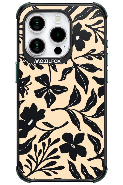 Black Flowers 2.0 - Apple iPhone 15 Pro