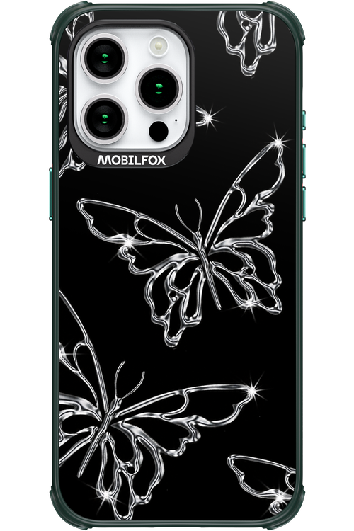 Silver Butterfly 2.0 - Apple iPhone 15 Pro Max