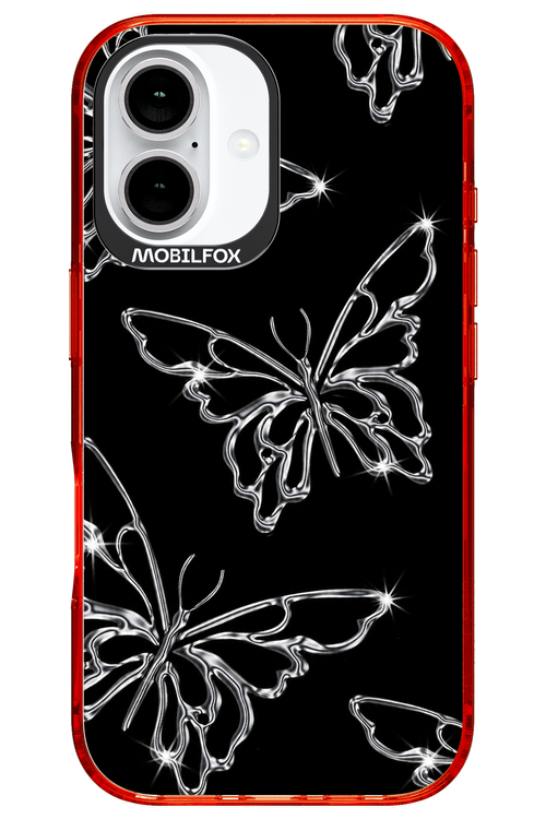 Silver Butterfly 2.0 - Apple iPhone 16