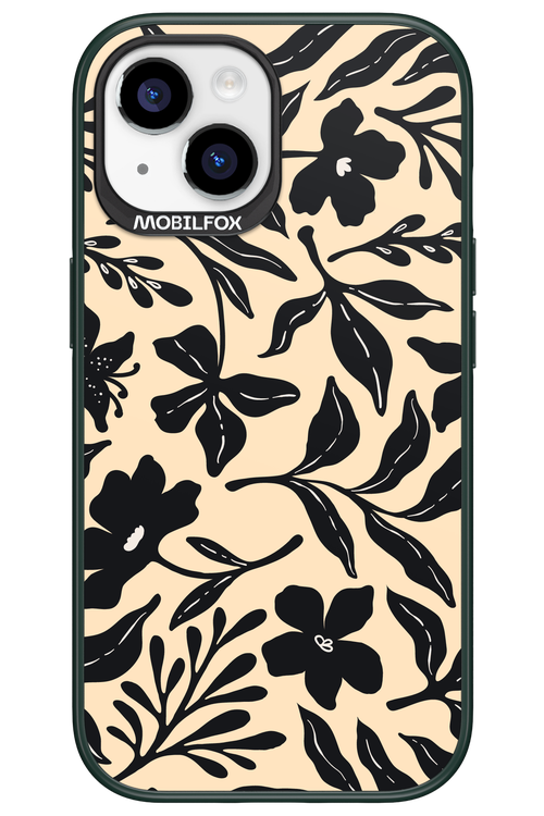 Black Flowers 2.0 - Apple iPhone 15