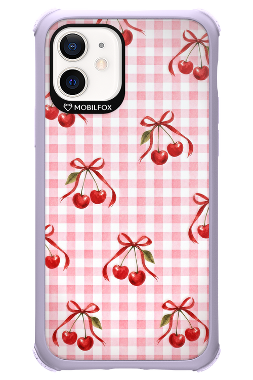 Pink Cherry Checked 2.0 - Apple iPhone 12