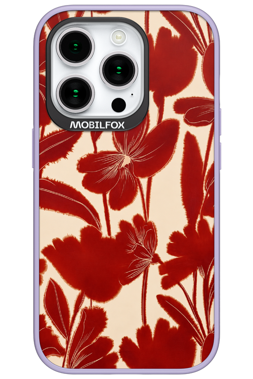 Burgundy Flowers 2.0 - Apple iPhone 15 Pro