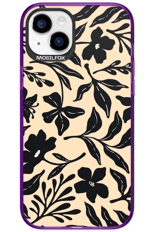 Black Flowers 2.0 - Apple iPhone 15 Plus