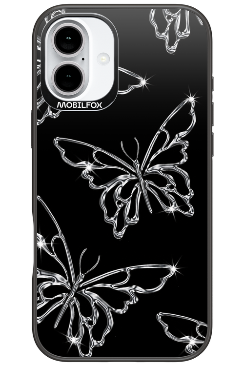 Silver Butterfly 2.0 - Apple iPhone 16 Plus