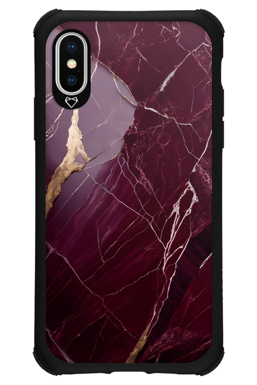 Burgundy Marble - Apple iPhone X