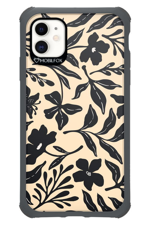 Black Flowers 2.0 - Apple iPhone 11