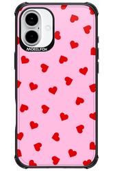 Sprinkle Heart Pink - Apple iPhone 16 Plus