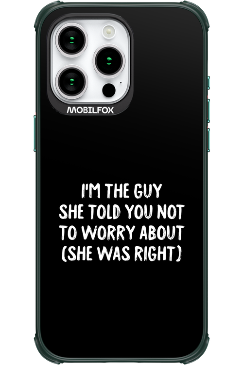 She was right 2.0 - Apple iPhone 15 Pro Max