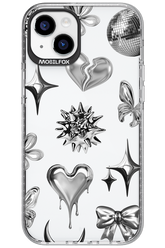 Silver Zone Transparent - Apple iPhone 15 Plus