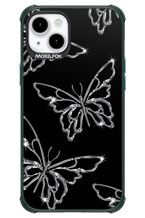 Silver Butterfly 2.0 - Apple iPhone 15 Plus