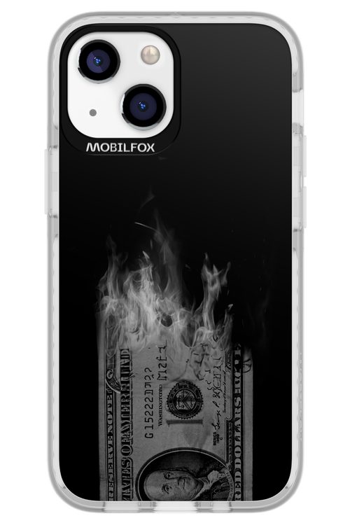 Money Burn B&W - Apple iPhone 13 Mini