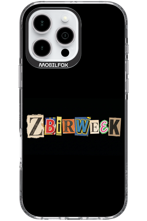 Zbirweek (black) 2.0 - Apple iPhone 16 Pro Max