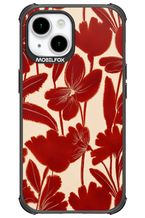 Burgundy Flowers 2.0 - Apple iPhone 15