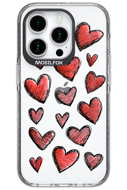 Red Love Transparent 2.0 - Apple iPhone 15 Pro