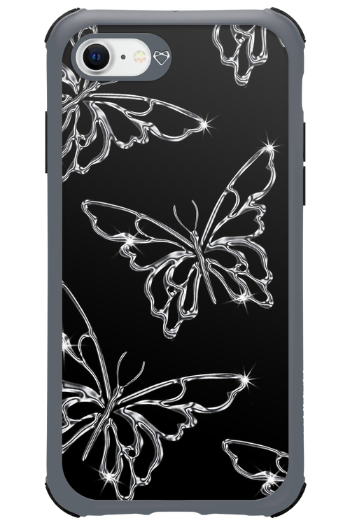 Silver Butterfly 2.0 - Apple iPhone 8