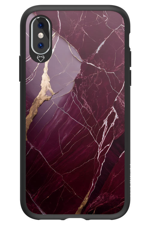 Burgundy Marble - Apple iPhone X