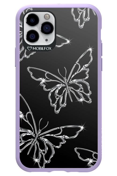Silver Butterfly 2.0 - Apple iPhone 11 Pro