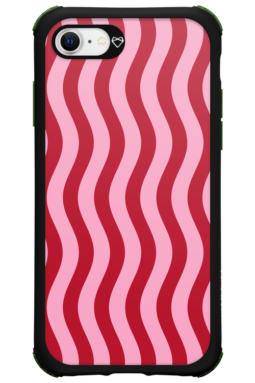 Pink and Red Waves 2.0 - Apple iPhone SE 2022
