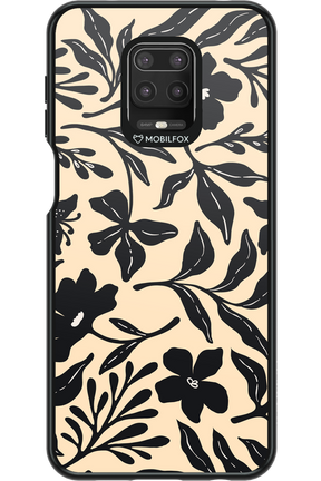 Black Flowers 2.0 - Xiaomi Redmi Note 9 Pro