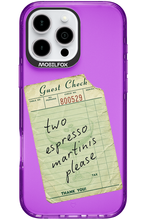 Espresso Martini 2.0 - Apple iPhone 16 Pro Max