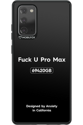 Fuck You Pro Max - Samsung Galaxy Note 20