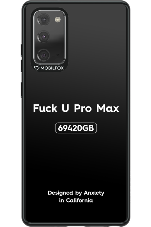 Fuck You Pro Max - Samsung Galaxy Note 20