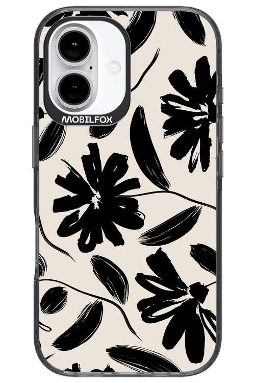 Monochrome Flowerss 2.0 - Apple iPhone 16
