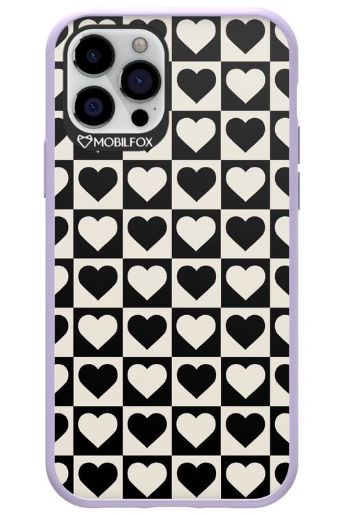 Checkered Heart - Apple iPhone 12 Pro