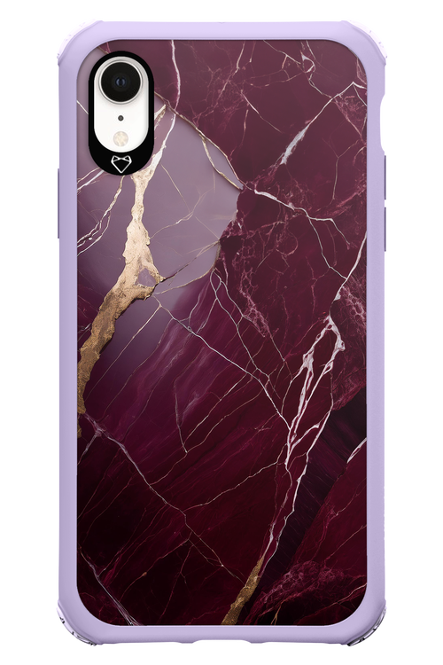 Burgundy Marble - Apple iPhone XR