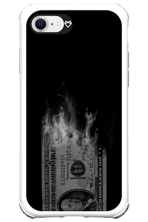 Money Burn B&W - Apple iPhone SE 2022