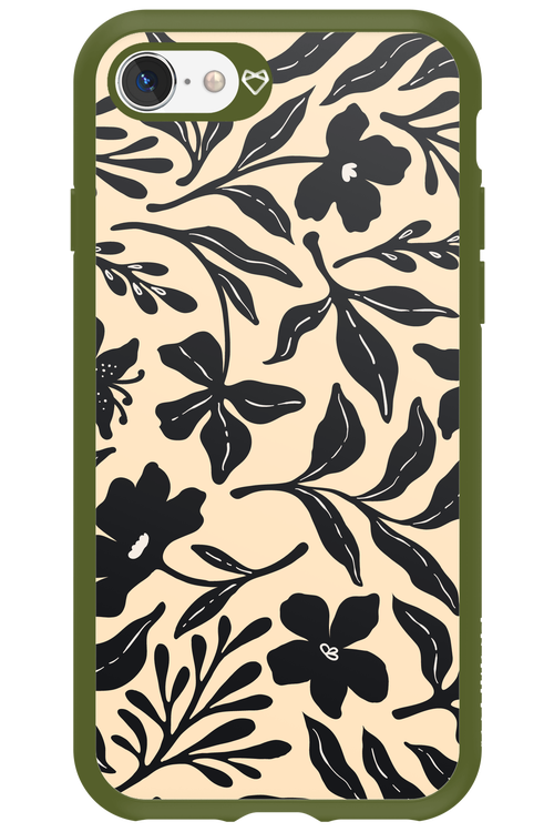 Black Flowers 2.0 - Apple iPhone SE 2020
