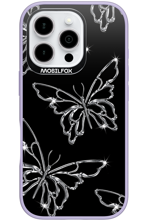 Silver Butterfly 2.0 - Apple iPhone 16 Pro