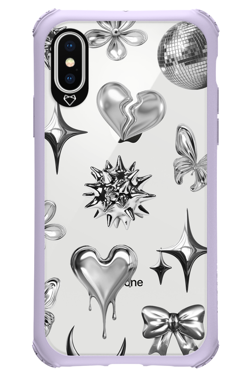 Silver Zone Transparent - Apple iPhone XS