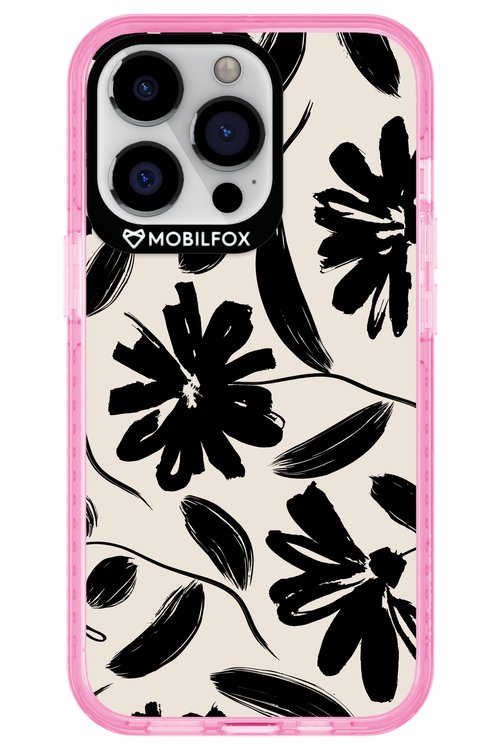 Monochrome Flowerss 2.0 - Apple iPhone 13 Pro
