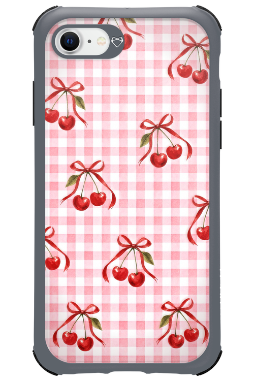 Pink Cherry Checked 2.0 - Apple iPhone SE 2020