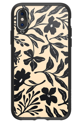 Black Flowers 2.0 - Apple iPhone XS
