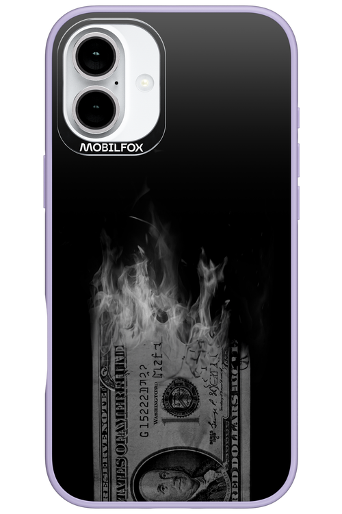 Money Burn B&W 2.0 - Apple iPhone 16 Plus