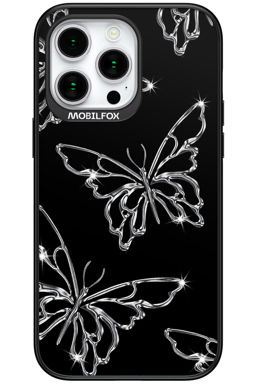 Silver Butterfly 2.0 - Apple iPhone 15 Pro Max