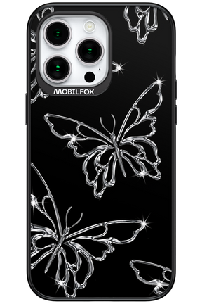 Silver Butterfly 2.0 - Apple iPhone 15 Pro Max