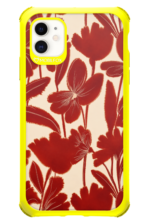 Burgundy Flowers 2.0 - Apple iPhone 11