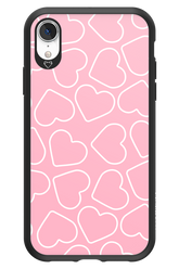 Line Heart Pink - Apple iPhone XR