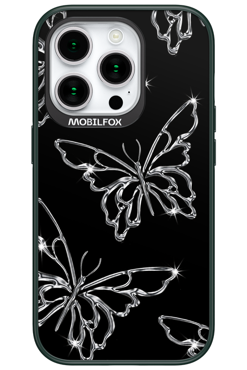 Silver Butterfly 2.0 - Apple iPhone 15 Pro