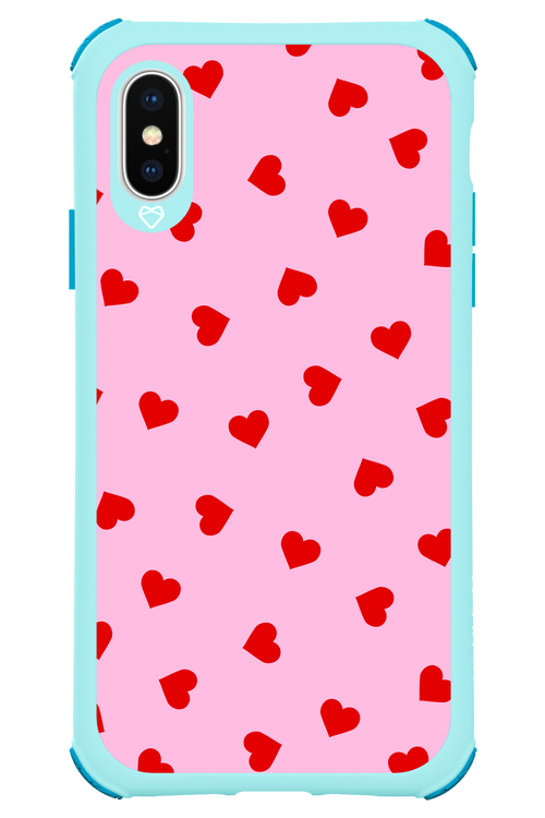 Sprinkle Heart Pink - Apple iPhone XS