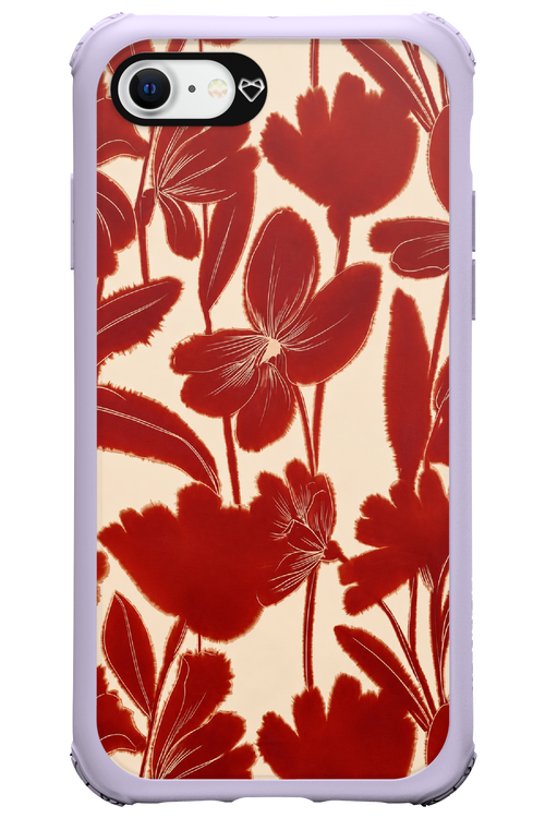 Burgundy Flowers 2.0 - Apple iPhone SE 2020
